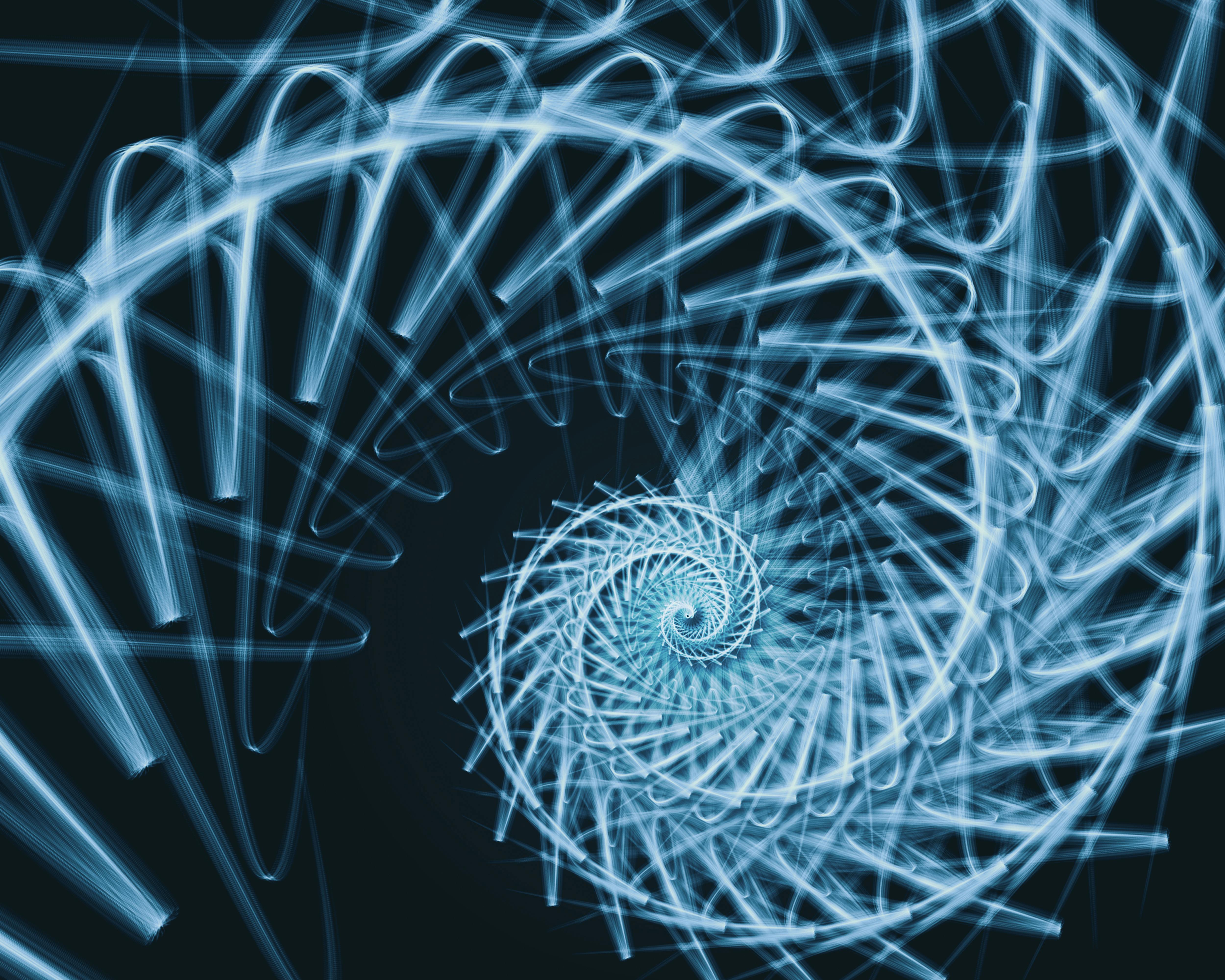 A spiral path